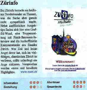 Z&Uuml;RiNFO im netguide 2.0